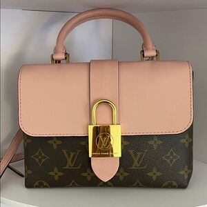 Louis Vuitton Pink and Brown Satchel
